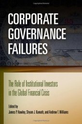 book Corporate Governance Failures: The Role of Institutional Investors in the Global Financial Crisis  