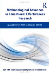 book Methodological Advances in Educational Effectiveness Research (Quantitative Methodology Series)  