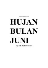 book Hujan bulan Juni: Pilihan sajak  