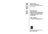 book Klasyfikacja zaburzeń psychicznych i zaburzeń zachowania w ICD-10: opisy kliniczne i wskazówki diagnostyczne  