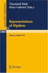 book Representations of Algebras