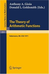 book The Theory of Arithmetic Functions