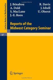 book Reports of the Midwest Category Seminar