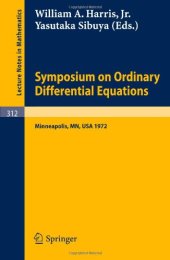 book Symposium on Ordinary Differential Equations