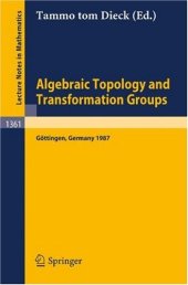 book Algebraic Topology and Transformation Groups