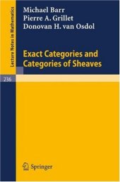 book Exact Categories and Categories of Sheaves