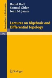 book Lectures on algebraic and differential topology, delivered at the II. ELAM