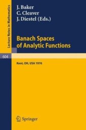 book Banach Spaces of Analytic Functions