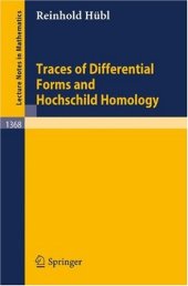 book Traces of Differential Forms and Hochschild Homology