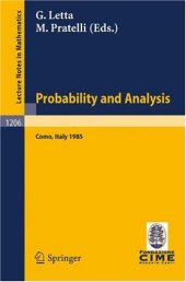 book Probability and Analysis