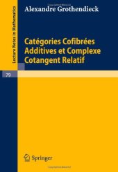 book Categories Cofibrees Additives et Complexe Cotangent Relatif