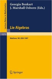 book Lie Algebras Madison 1987