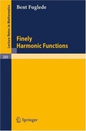 book Finely Harmonic Functions