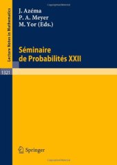 book Seminaire de Probabilites XXII