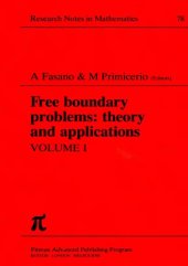 book Free Boundary Problems: v. 1: Theory and Applications (Chapman & Hall CRC Research Notes in Mathematics Series)  