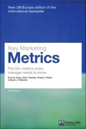 book Key Marketing Metrics : the 50+ metrics every manager needs to know, First ed.  