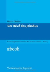 book Der Brief des Jakobus, 12. Auflage (Kritisch-exegetischer Kommentar über das Neue Testament 15)  