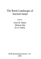 book The Rural Landscape of Ancient Israel
