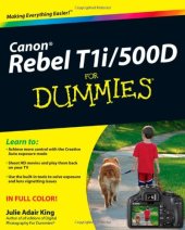 book Canon EOS Rebel T1i 500D For Dummies  