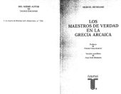 book LOS MAESTROS DE VERDAD EN LA GRECIA ARCAICA  