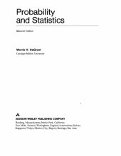 book Probability and Statistics (2nd Edition)  