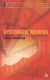 book Systematic reviews  