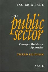 book The Public Sector: Concepts, Models and Approaches , Third Edition  
