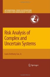 book Risk Analysis of Complex and Uncertain Systems