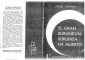 book El Gran Burundun Burunda ha Muerto  