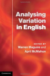 book Analysing Variation in English  