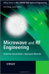 book Microwave and RF Engineering (Microwave and Optical Engineering)  