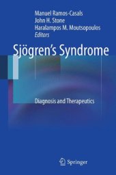 book Sjögren’s Syndrome: Diagnosis and Therapeutics