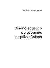 book Diseño acústico de espacios arquitectónicos  