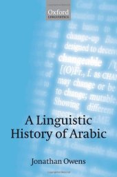 book A Linguistic History of Arabic  