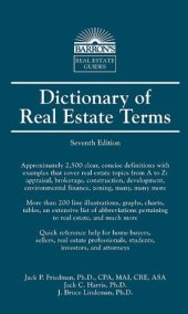 book Dictionary of Real Estate Terms  