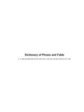 book Brewer's Dictionary of Phrase and Fable  