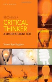 book Becoming a Critical Thinker, 6th Edition (Master Student)  