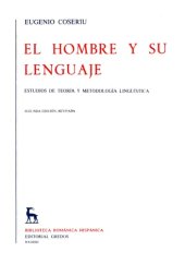 book El hombre y su lenguaje  