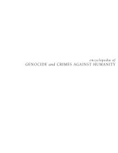 book Encyclopedia of Genocide and Crimes Against Humanity, Volume 2, I-S  