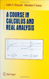 book A Course in Calculus and Real Analysis