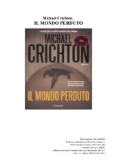 book Il mondo perduto  