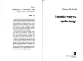 book Techniki wpływu społecznego  