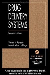 book Drug Delivery Systems, Second Edition (Pharmacology and Toxicology: Basic and Clinical Aspects)  