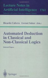 book Automated deduction in classical and non-classical logics: selected papers