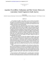 book Argentine Precordillera: Sedimentary and Plate Tectonic History of a Laurentian Crustal Fragment in South America (Special Paper (Geological Society of America))  