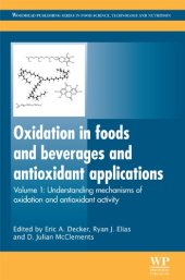 book Oxidation in foods and beverages and antioxidant applications, Volume 1  