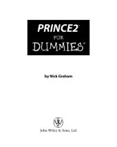 book PRINCE2 For Dummies  