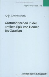 book Gastmahlszenen in der antiken Epik von Homer bis Claudian