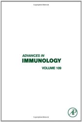 book Advances in Immunology, Vol. 109