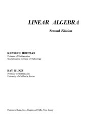 book Linear Algebra, Second Edition  